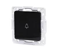 Ricambio per interruttore campanello tedesco in elegante nero. Ideale per modernizzare o riparare il campanello, garantendo durata ed efficienza nell'utilizzo.