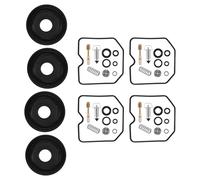 Ricambio per la riparazione Per Kawasaki GPZ400R ZX400 Accessori Per Moto Kit Di Riparazione Carburatore Guarnizione Ago Galleggiante Vite Aria Diaframma