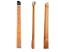 Ricambio Per Manico Per Chitarra Manico Senza Paletta In Acero Tostato A 24 Tasti 6 Corde Con Blocco Corde Accordatura Inferiore Con Giradischi