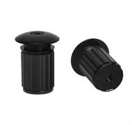 Ricambio per manubrio della bicicletta, per mountain bike, bici da strada, pieghevoli, in lega di alluminio, set (nero)