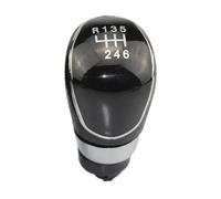 Ricambio per MK3 per MK4 per MK7 per Galaxy 5/6 velocità Pomello del cambio auto a testa bastone maniglia leva del cambio manopola (6 velocità argento) (6 velocità nero)