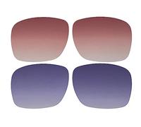 Ricambio per Oakley Holbrook XL OO9417/1,5 mm polarizzato/facile da installare, Rosso+blu Gradiente, 59.5*45.7mm