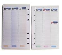 Ricambio per oganizer A6 formato personal 10,2x16,5cm - con 6 anelli (Agenda - Français)