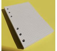 Ricambio per oganizer A6 formato personal 10x17cm - con 6 anelli (200 fogli a puntini bullet)