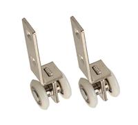 Ricambio per rulli per porte doccia, Pack Of 2 Or 4 Metal Bearing Pulley Block With Two Plastic Wheels For Sliding Doors(Type B 2PCS)