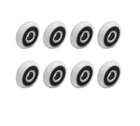 Ricambio per rulli per porte doccia, Shower Door Rollers Pack Of 8 For Glass Sliding Doors 19/23/25mm(19mm)