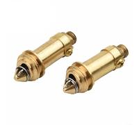 Ricambio per scarico lavello in ottone, con funzionalità Click Clack, nucleo della valvola di rimbalzo e meccanismo a molla per raccordi di scarico del lavabo (2 pezzi)