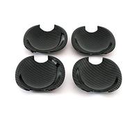 Ricambio per Skoda Octavia A5 MK1 MK2 2000 2013 Laura 2005 2013 in fibra di carbonio stampata esterna laterale maniglia porta copertura telaio (colore: copertura ciotola portiera)