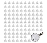 Ricambio per soffione doccia, 100 pezzi ugello in silicone per soffione doccia, ugello spruzzatore per soffione doccia con foro di 4 mm, spruzzatore universale per ricambio per soffione doccia a