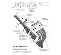 Ricambio per sonda lambda LeoVince, sistema scarico per sonda lambda M18 racing