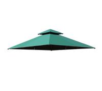 Ricambio per Tendone, Waterproof Double Layer Shade, Protezione UV & Impermeabile, 3m*3m, per Spiaggia, Feste, Barbecue, Giardino (Non Include Tubi E Supporti)(Green)