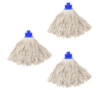 Ricambio per testina di ricambio per mocio con filettatura a vite in cotone, compatibile con tutti gli standard americani - 3 pezzi