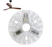 Ricambio per ventilatori da soffitto, kit di luce LED per ventilatore da soffitto da 13,5 cm, pannello di modernizzazione LED rotondo da 15 W, 3 CCT dimmerabile, funzione di memoria, 95-265 V, 1 pezzo
