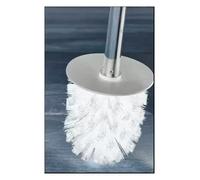 Ricambio scopino Wc con manico colore Bianco Resina termoplastica e setola sintetica