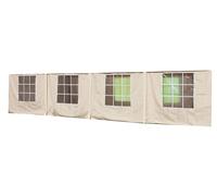RICAMBIO SET TELI LATERALI PER GAZEBO BIG ROYAL MT.4X10 COLORE BIANCO