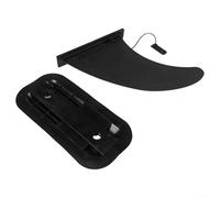 Ricambio Skeg Fin per Gonfiabile per Kayak Canoa Dinghy - Plastica Tunable Keel Fin 24.3 X 22 X 11.5 Centimetro Nero Compatibile Avere per Intex Plus Gonfiabili