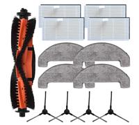 Ricambio spazzola principale, spazzole laterali, filtri e panni mocio per aspirapolvere MOVA serie S800/E20 - Kit di accessori completo con filtrazione HEPA (A)