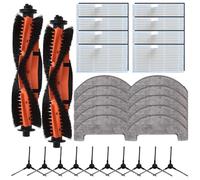 Ricambio spazzola principale, spazzole laterali, filtri e panni per mocio per aspirapolvere MOVA serie S800/E20 - Kit di accessori completo con filtrazione HEPA (B)
