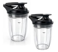 Ricambio spremiagrumi personale tazza da 510 g con coperchio Premium to go (confezione da 2 pezzi) Compatibile con NutriBullet Blender Combo (ZNBF30400Z/ZNBF30500Z)/Select Blender 1200(NB07200-1210