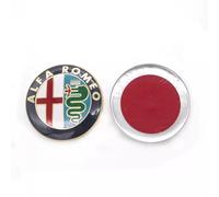 Ricambio Stemma Logo per Alfa Romeo 4C Spider 2015 2016 2017 2018 2019,Tonda 74mm Emblema Adesivo Anteriore Posteriore Distintivo Badge Decalcomanie Auto Decorazione Accessori Nero,Argento,Oro,Rosso