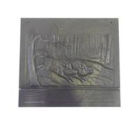 RICAMBIO STUFA DEVILLE PIASTRA POSTERIORE GHISA P018663 PER mod. EMILIA CO7780