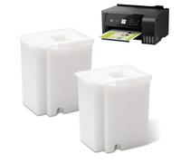 Ricambio tampone di inchiostro residuo - 2 pezzi di ricambio per scatola di manutenzione, spugna compatibile con stampanti Epson EcoTank ET-2800, ET-2803, ET-4800, ET-2400, ET-2720, ET-4700, L3110