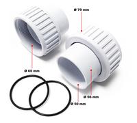 Pezzo di ricambio: ingresso/scarico per pompa per piscina Wiltec 50919 50920 50921