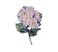 Ricami cuciti, toppe applicate, Toppa ricamata con ortensia, fiore 3D, da cucire, applique, bordo in pizzo, fai te, artigianato for matrimonio(Small 1pcs)