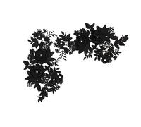 Ricami di Ricamo, Accessori for la Decorazione di Abbigliamento in Tessuto di Pizzo Fai-da-Te con Fiori tridimensionali