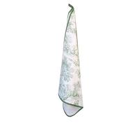 Ricami Fiorentini Baldi Asciugapiatti da Cucina. 100% Cotone toile de jouy. Prodotto Artigianale Toscano (asciugapiatti, verde)