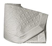 RICAMI FIORENTINI BALDI copriletto Trapuntato balzato Primavera/Estate in Raso di Cotone 100% Satin. Prodotto Artigianale Toscano. (Matrimoniale 260x260, Panna)