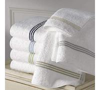 RICAMI FIORENTINI BALDI Set Asciugamani Ricamati, Spugna di Cotone 100% 550 gr/mq, 5 Pezzi: 2 Viso+2 ospite + 1 Telo Doccia. Idea Regalo. Prodotto Artigianale Toscano (5 Pezzi Firenze, Bianco)