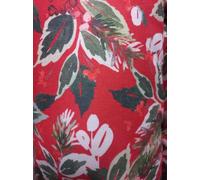 RICAMI FIORENTINI BALDI Tovaglia Natalizia, Robusto Cotone Panama. su Richiesta Misure Personalizzate. Prodotto Artigianale Toscano Tema Natale. Quadrata Cm 180x180 (vischio Rosso)