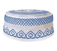 Ricamo di Cotone per Il Tempo Saudita Arabia Cappello Islamico Musulmani Uomini Preghiere Caps Uomini Abiti Velo Abbiglia