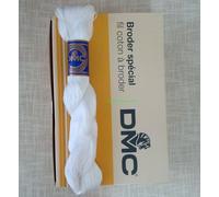 RICAMO DMC matassa da 50 gr. N°30 per ricamo - bianco B5200 - art. 122