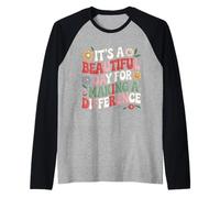 Ricamo, è Un Bel Giorno per Fare la Differenza Maglia con Maniche Raglan