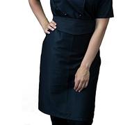 Ricamo Gratuito - Grembiule da Cucina Unisex - Nero - Divisa per Uomo e Donna - Grembiuli per Ristorante, Cuoco, Chef, Casalinga, Barbecue - Made in Italy Tessile Astorino