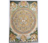 Ricamo in Seta Buddismo Thangka Tibetano Kwan Yin BuddhaTara Mandala Appeso a Parete per arazzo Decorativo per la casa
