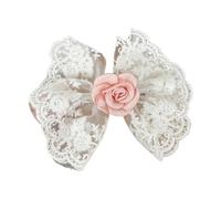 Ricamo Pizzo Bowknot Forma Tornante Per Teen Primavera Campeggio Fotografia Utilizzare Capelli Barrettes Panno Capelli Tiaras
