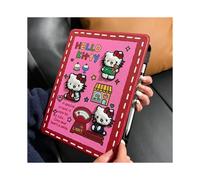 Ricamo rosso rosa Hello Kitty kt adatto per compatibile con custodia protettiva per iPad Pro Air5/4 femmina 9,7 pollici cartone animato 10a