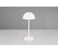 RICARDO LAMPADA DA TAVOLO RICARICABILE METALLO E PLASTICA BIANCA REGOLAZIONE INTESITA' TOUCH IP 54 H.30CM LED 3000K 240LM 1,7W