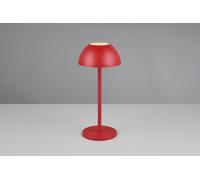 RICARDO LAMPADA DA TAVOLO RICARICABILE METALLO E PLASTICA ROSSA REGOLAZIONE INTESITA' TOUCH IP 54 H.30CM LED 3000K 240LM 1,7W