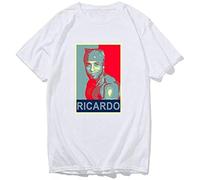 Ricardo Milos Funny Printed Men T Shirt Hip Hop White Cool Tshirt Harajuku Aesthetic Streetwear Men Aesthetic Clothes White L