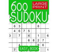 Ricardo Weisman 600 Large Print Sudoku Puzzles Easy Book (Tascabile)