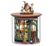 Ricardonty Kit d'angolo del libro fai da te per adulti, casa delle bambole, in legno, kit di puzzle 3D per la casa, per collezionisti, cabina fai da te
