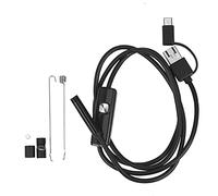 Ricardonty Macchina fotografica di ispezione endoscopio industriale 3 in 1 per endoscopi interni 6 LED IP67 impermeabile endoscopio USB Type-C per smartphone Android/PC (1M 7Mm)