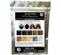 Ricarica 100% in fibra di cheratina naturale per perdita di capelli, alopecia e chemioterapia (100 g, marrone Meduim) (nero)