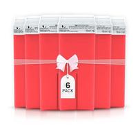 Ricarica Ceretta Rullo Dermawax Rosa 6x100ml- Roll on Cera Depilatoria Universale per Depilazione Professionale e Efficace, Made in Italy (600 ml (1er Pack), Pink)