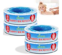 Ricarica compatibile con Foppapedretti Mangiapannolini Maialino & for Litter Locker II (4 ricariche), incompatibile con Dress Up,Dress Up XL,Classic XL,for Litter Locker Fashion