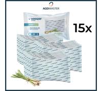 Ricarica deumidificatore 15 x 250 g profumo di citronella 20 m² 3 mesi Wessper